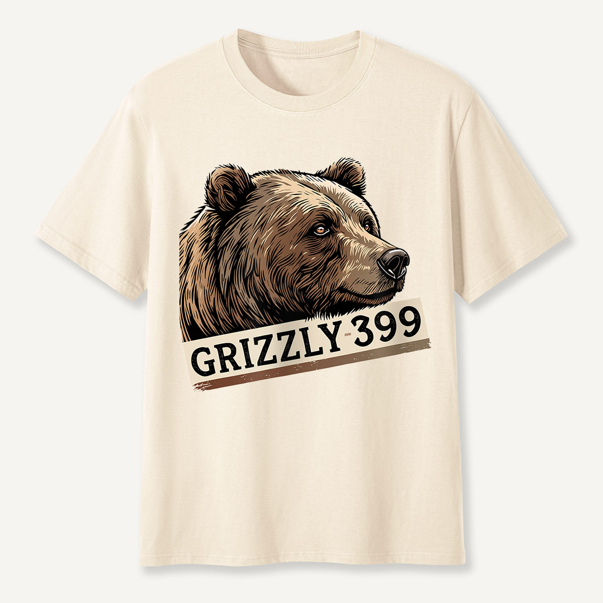 Grizzly 399 Portrait Lavender T-Shirt