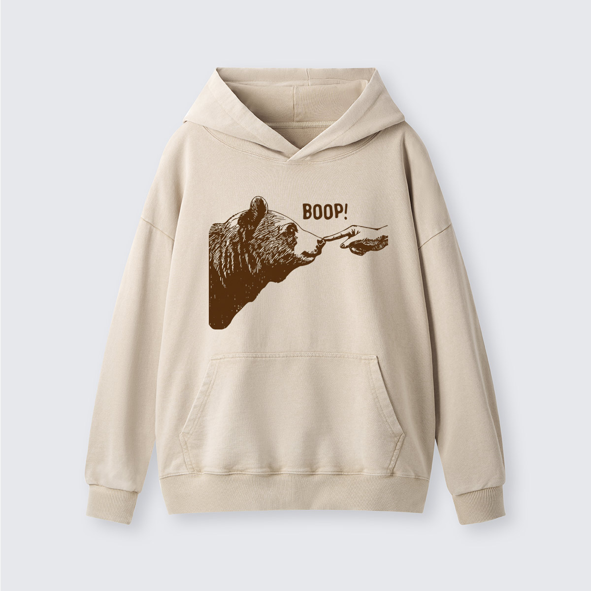 Boop Bear Nose  Washed Hoodie