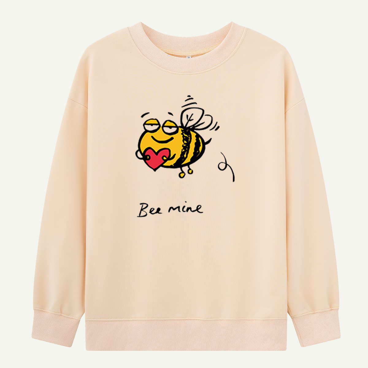Bee Mine Cute Heart Bee Sweatshirts