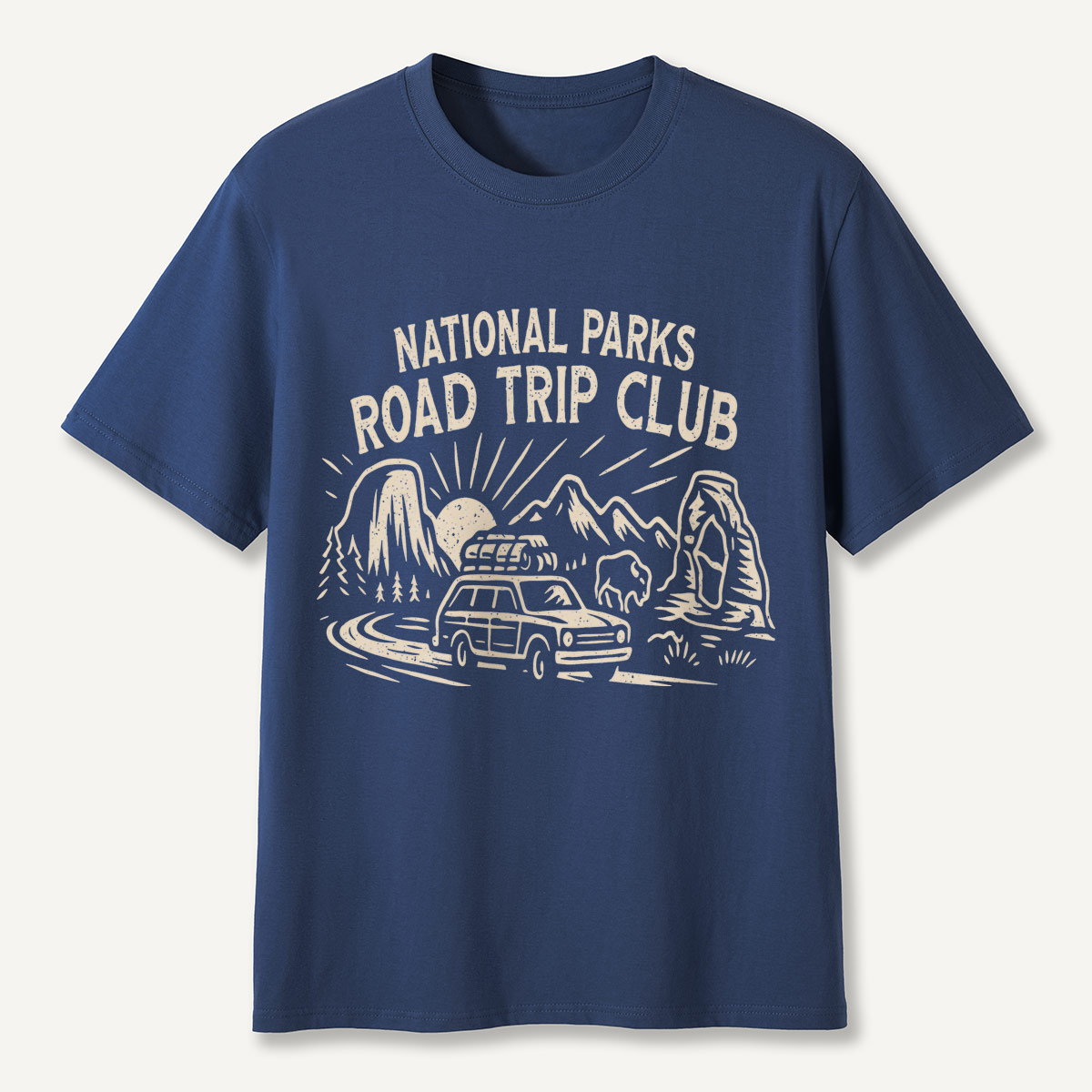 National Parks Road Trip Club Scenic Wagon T-Shirt