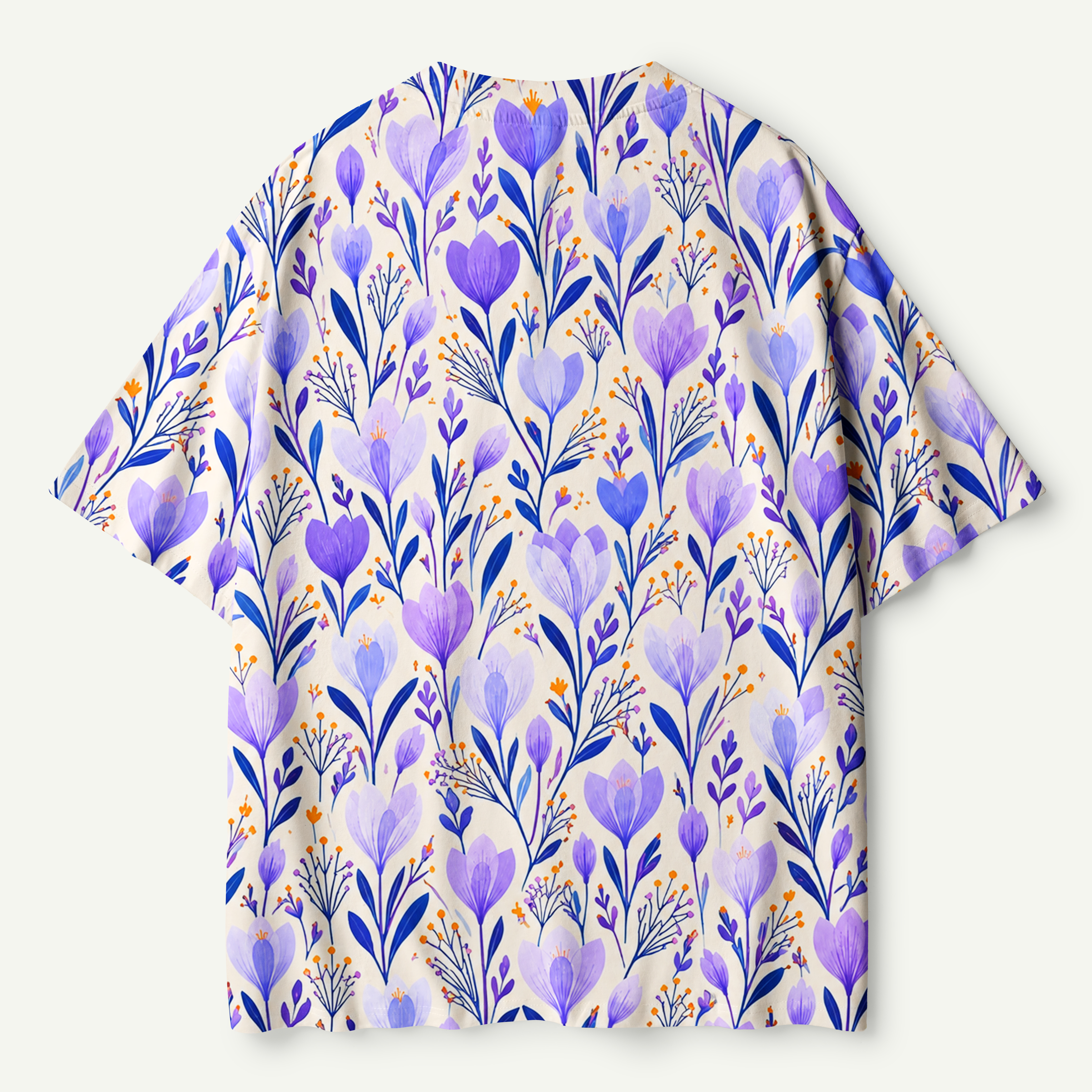 Indigo Heart Bloom Premium Pure Cotton Tee