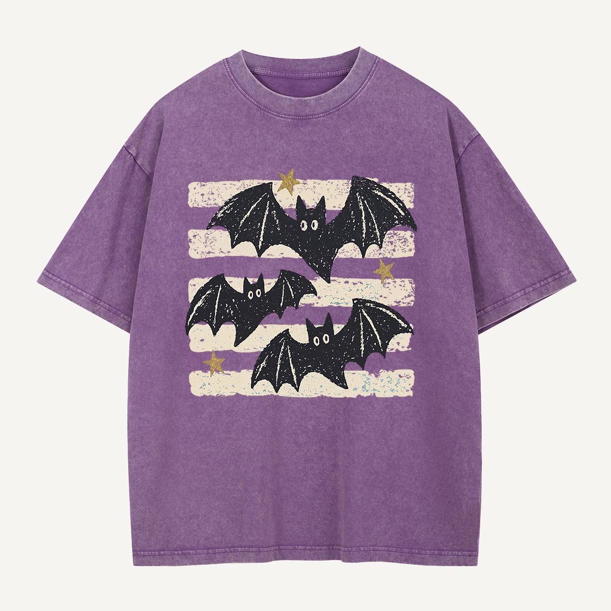 Three Bats After Dark Washed T-Shirt