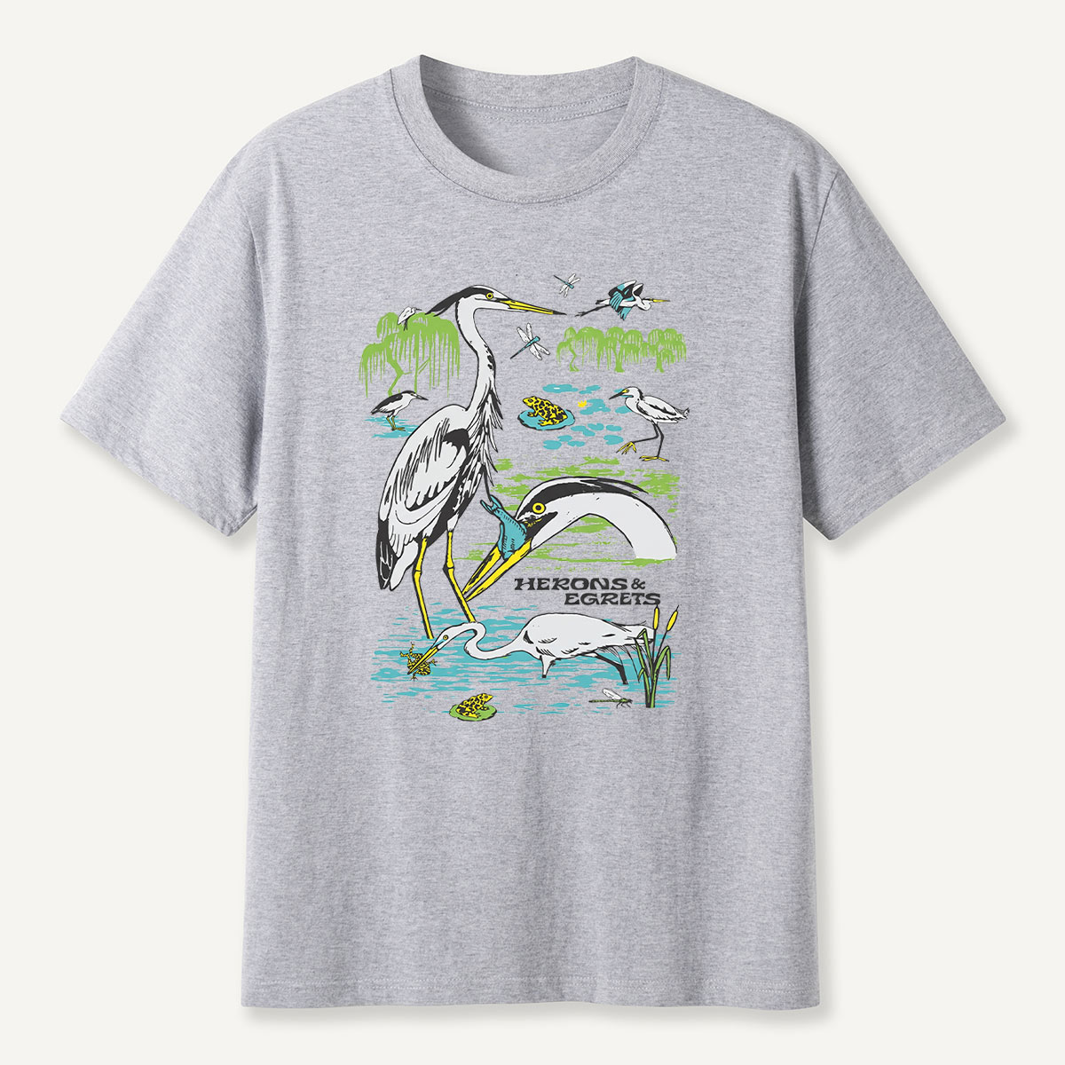 Heron Wetland Wildlife Waterbird T-Shirt