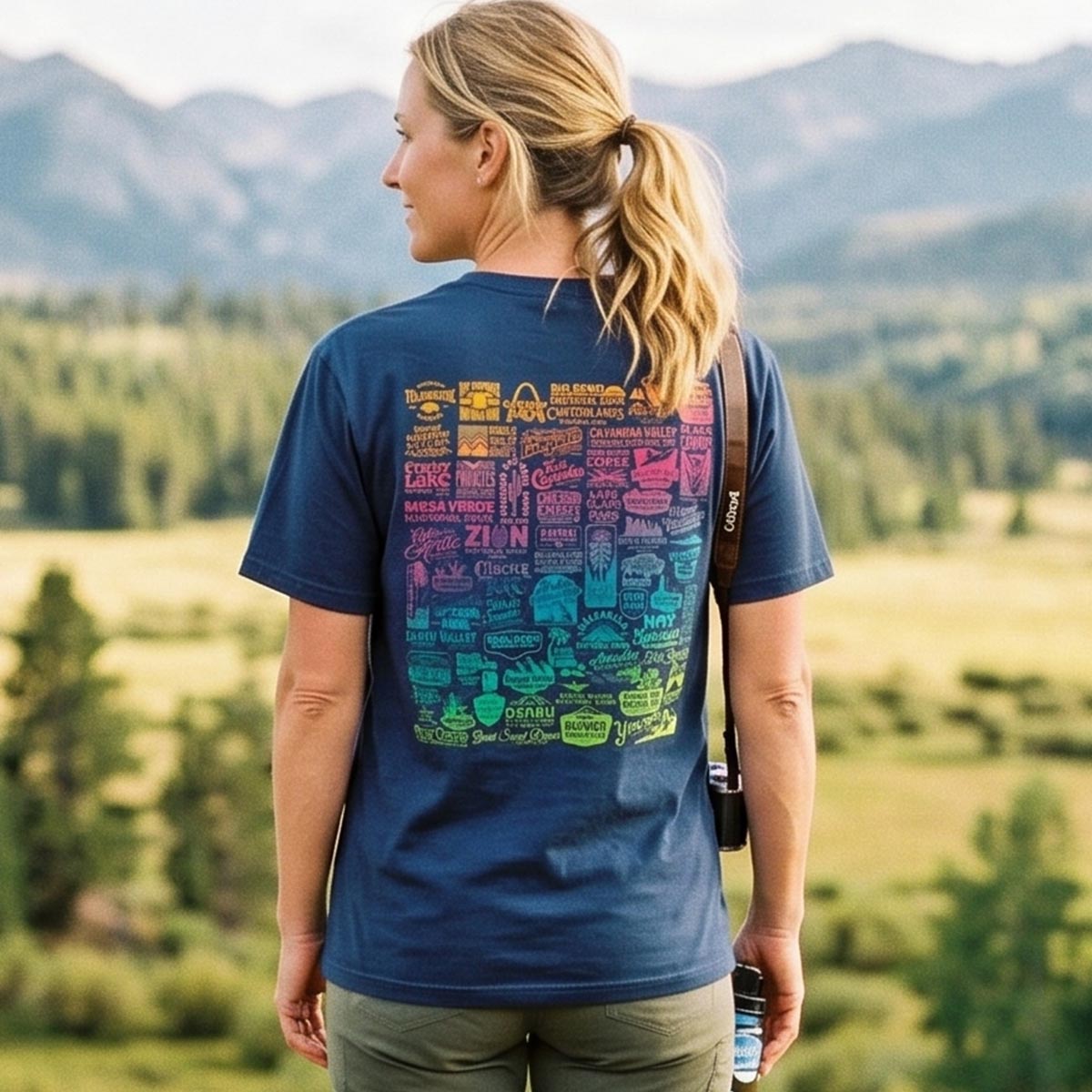 Vintage National Park Traveler Camping T-Shirt