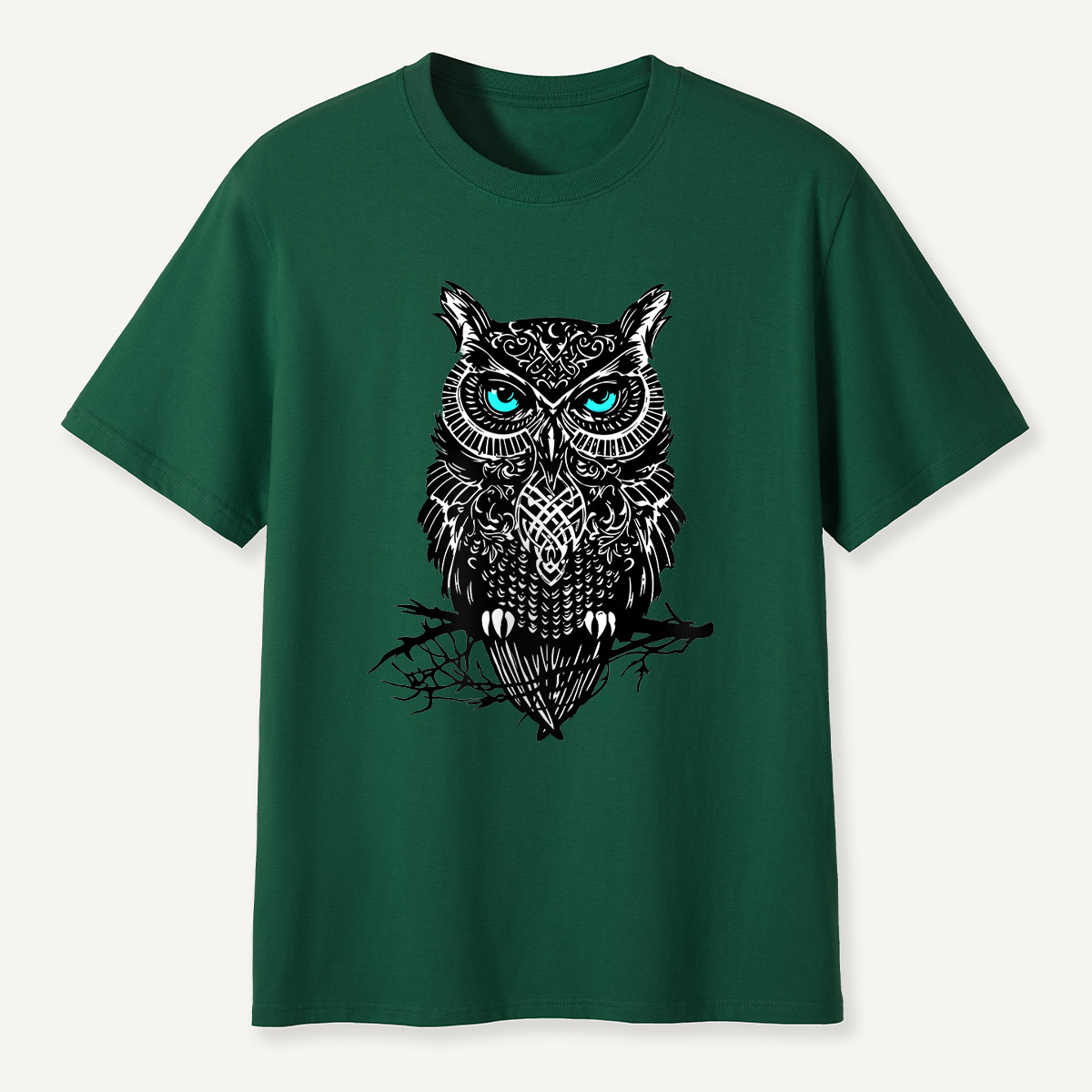 Tribal Blue-Eyed OwlT-Shirt