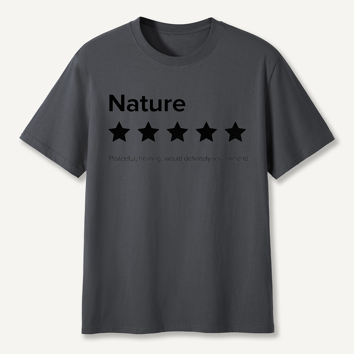 Nature 5-Star Review Minimalist Rating T-Shirt
