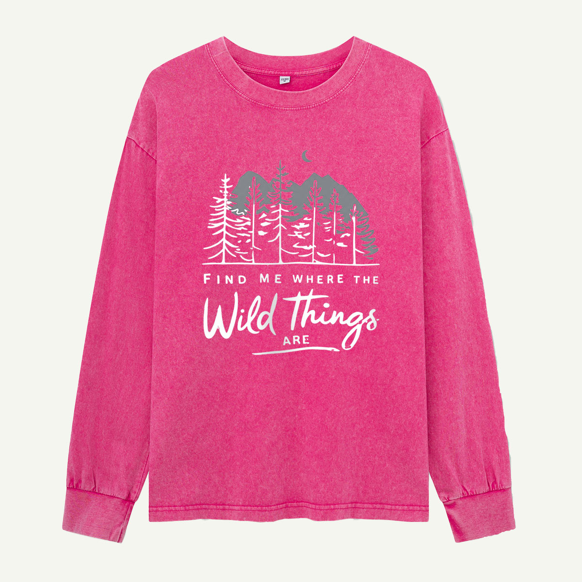 Find Me Where the Wild Things Are Washed Long Sleeves