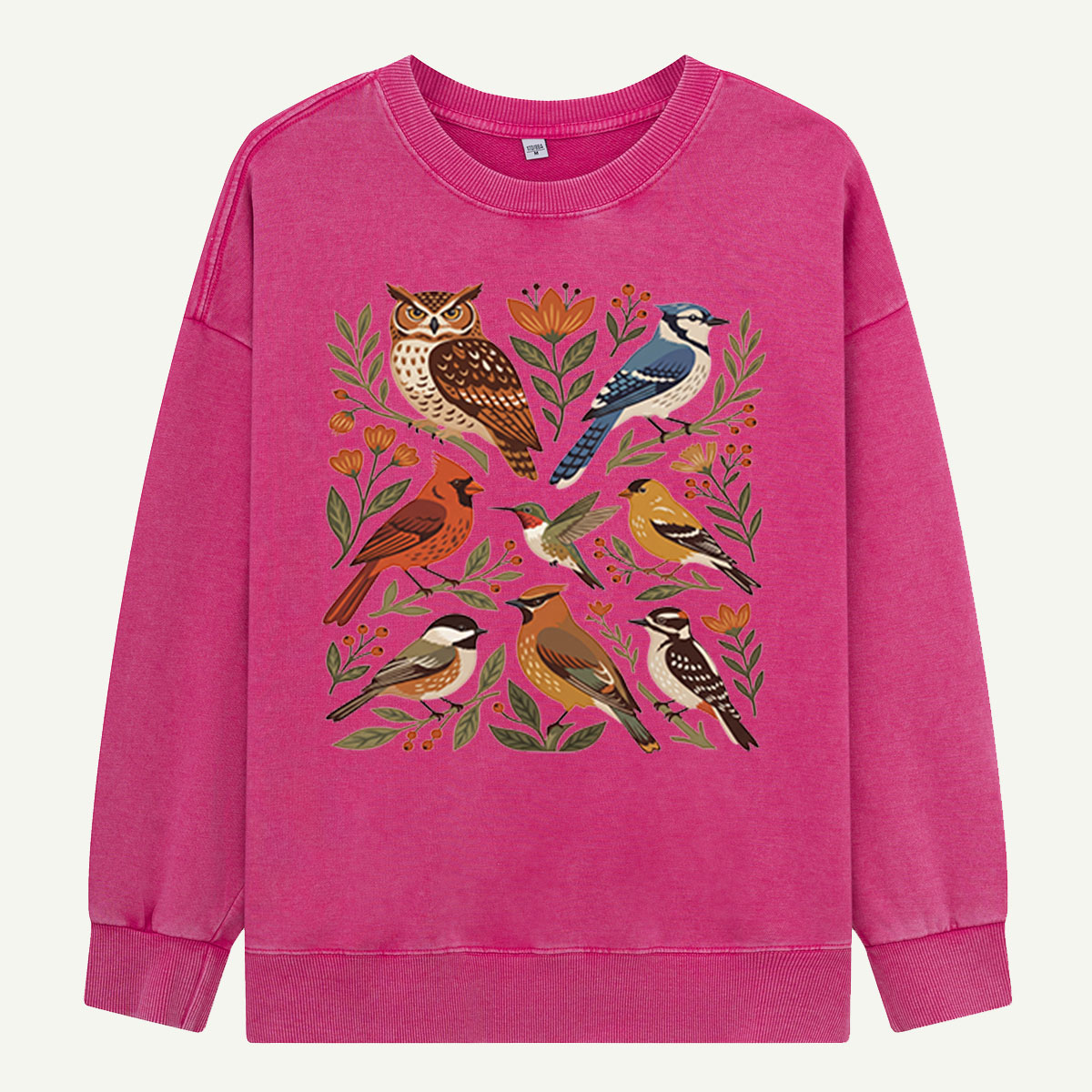 Backyard Bird Gathering Washed Sweatshirts