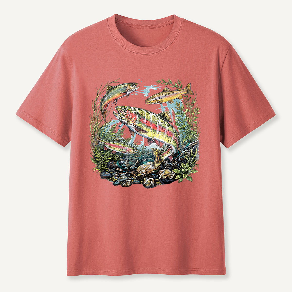 Trout Fishing Freshwater Fish Nature T-Shirt