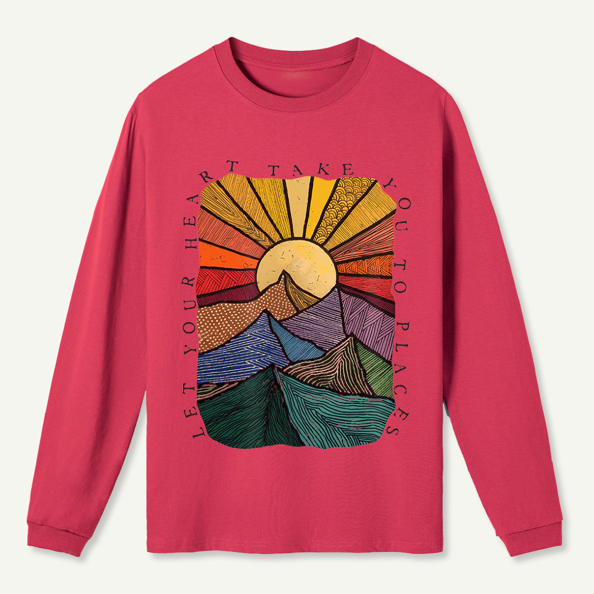 Sunrise Range Graphic Long Sleeve T-Shirt