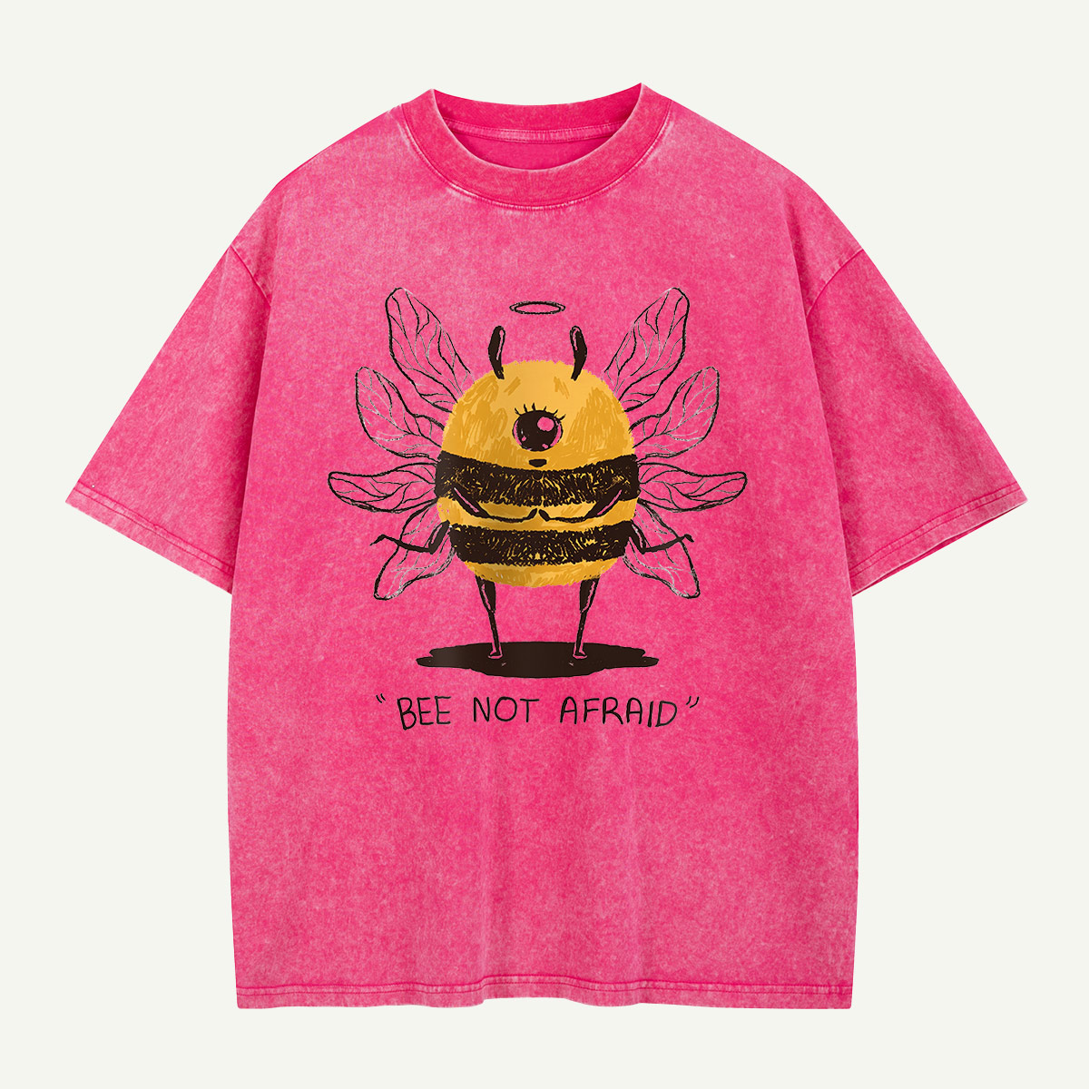 Bee Not Afraid Washed T-Shirt
