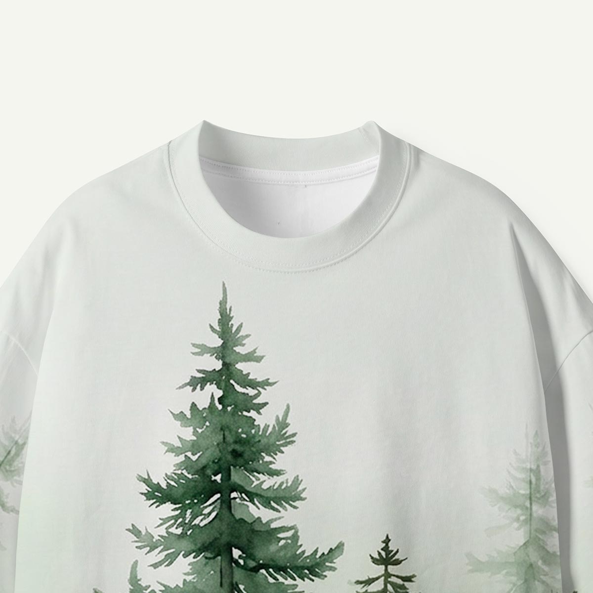 Misty Evergreen Watercolor Premium Eco Tee
