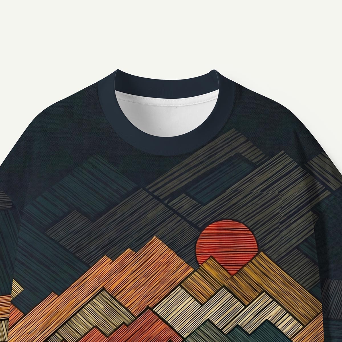 Geometric Mountain Sunset Premium Eco Tee