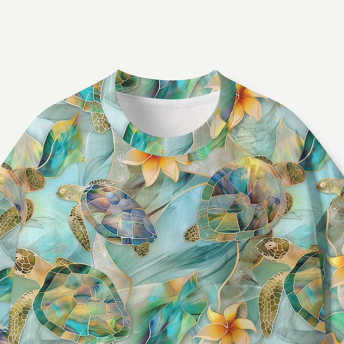 Sea Turtle and Flower Premium Eco Tee