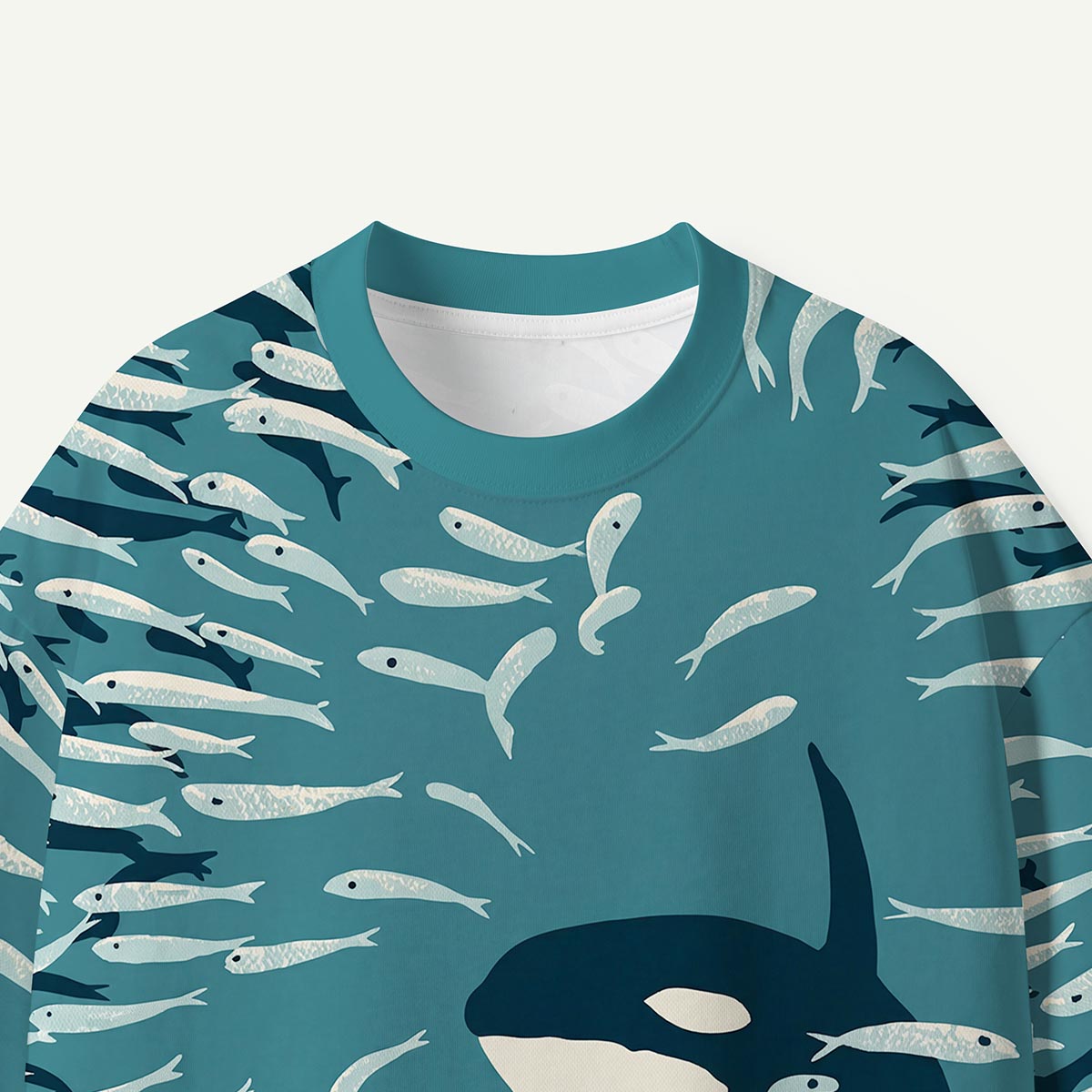 Orca and School of Fish Ocean Premium Eco Tee