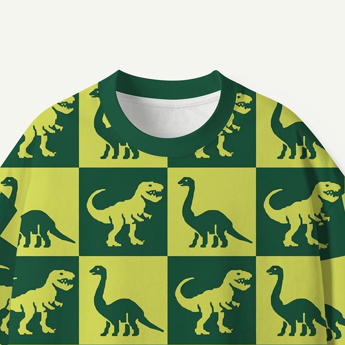 Dinosaur Checkerboard Premium Eco Tee