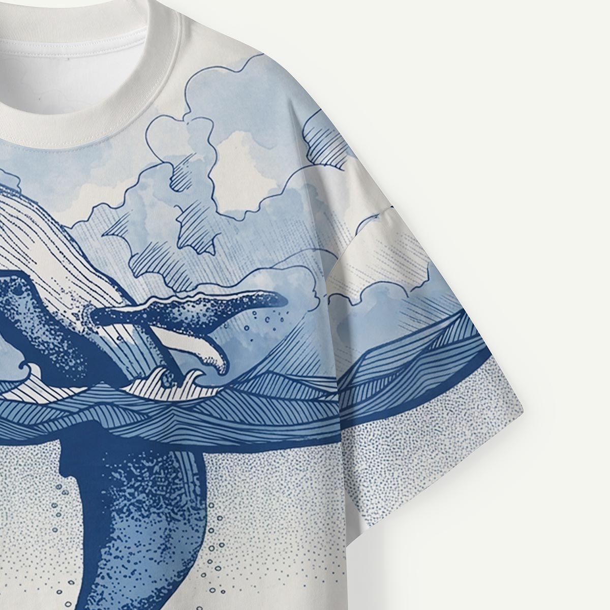 Whale Above and Below the Sea Premium Eco Tee
