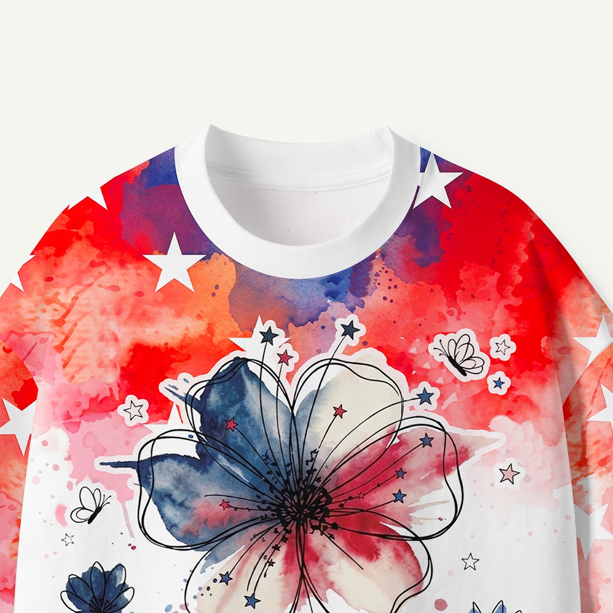 America 1776‑2026 Floral Independence Day Premium Eco Tee