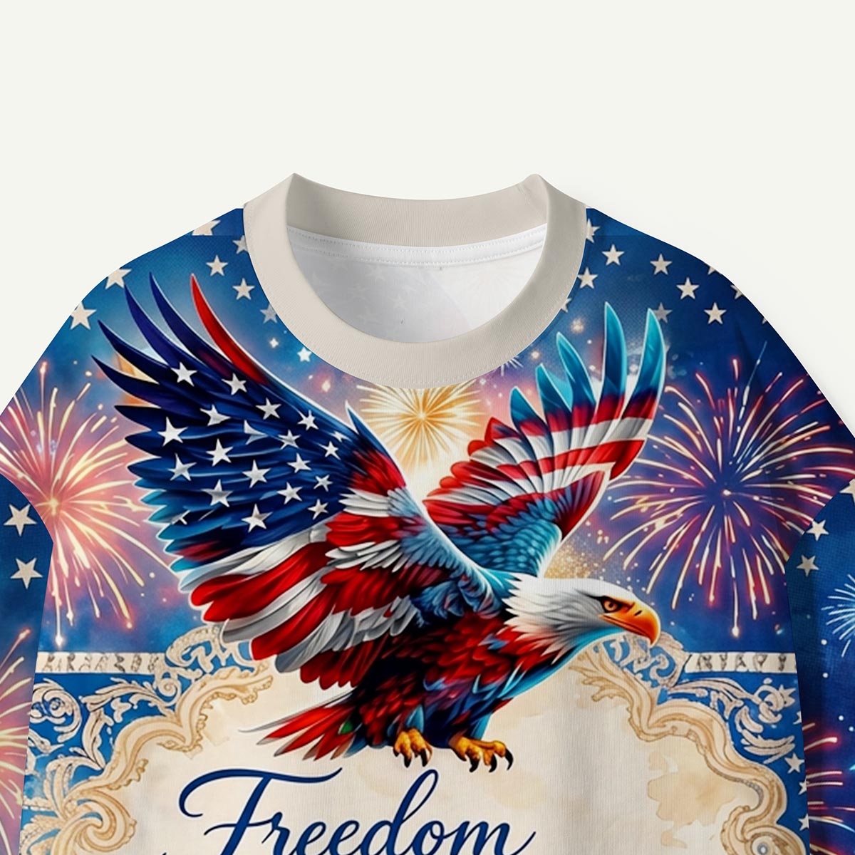 Eagle and Fireworks 1776‑2026 Freedom Premium Eco Tee