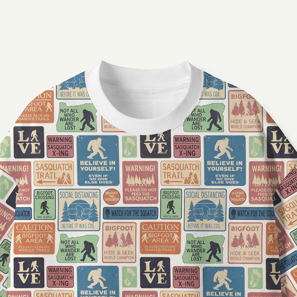 Cryptids Warning Sign Premium Eco Tee
