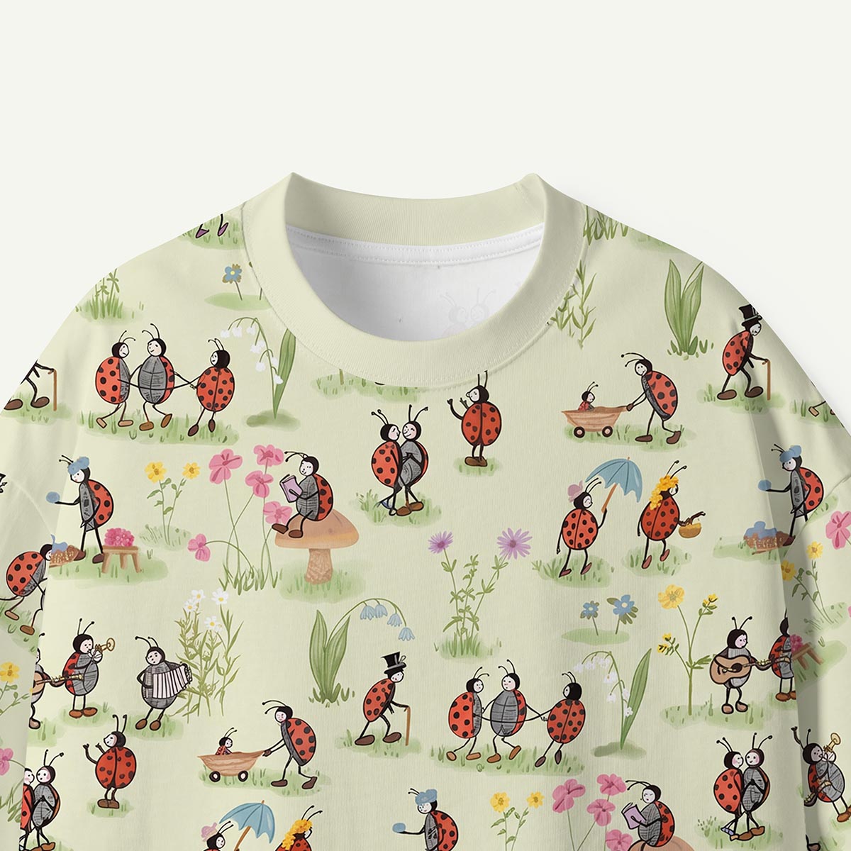 Ladybug and Flower Premium Eco Tee