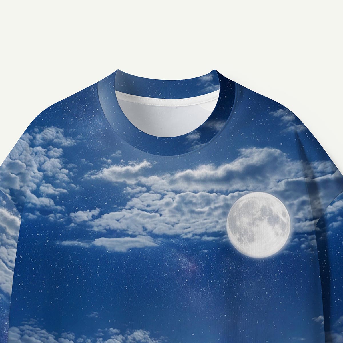 Moonlit Mountain Sea Night Sky Premium Eco Tee