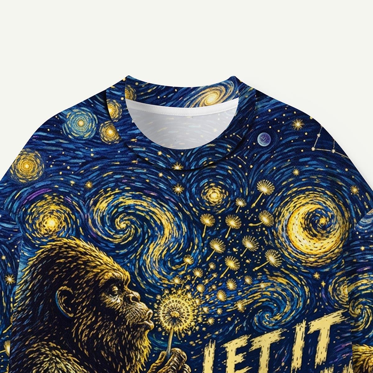 Swirl Night Sky Cryptids Let It Gogh Premium Eco Tee