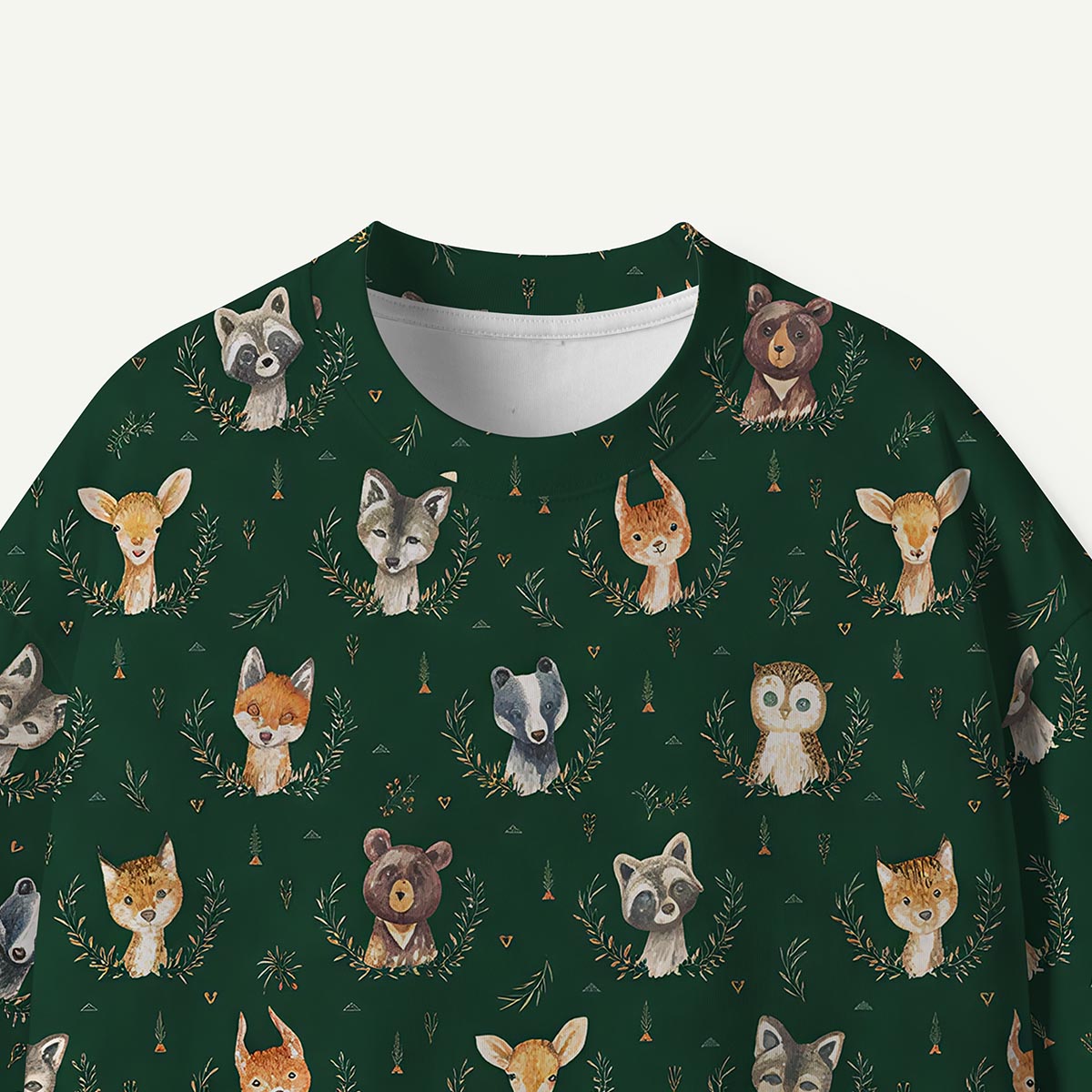 Forest Animal Bear Hedgehog All-Over Print Eco T-Shirt