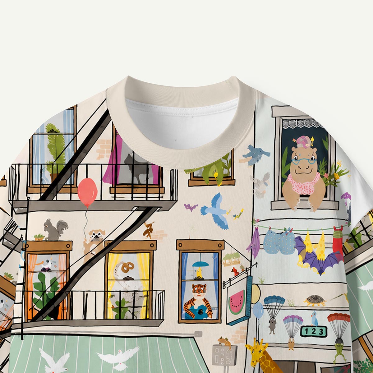 Animal City Life Apartment Premium Eco Tee
