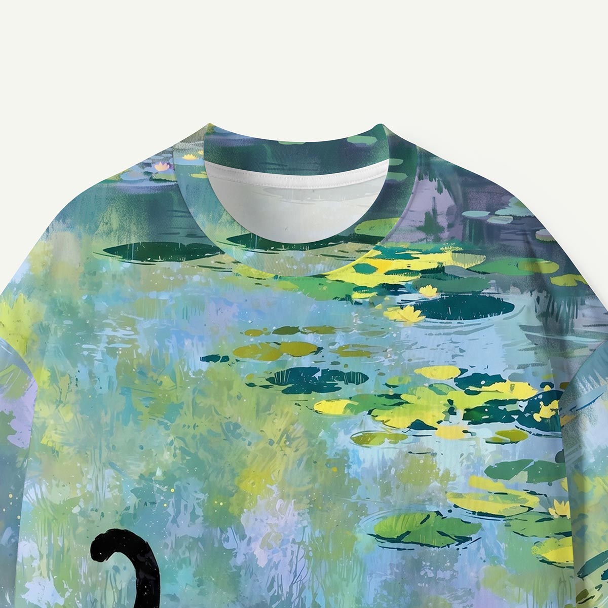 Lily Pond Black Cat Premium Eco Tee