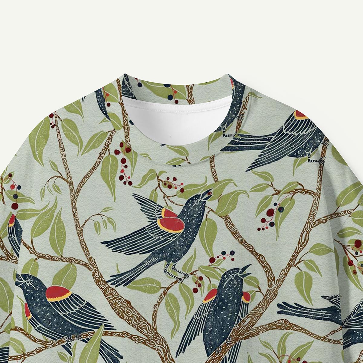 Red-Winged Blackbird Botanical Premium Eco Tee