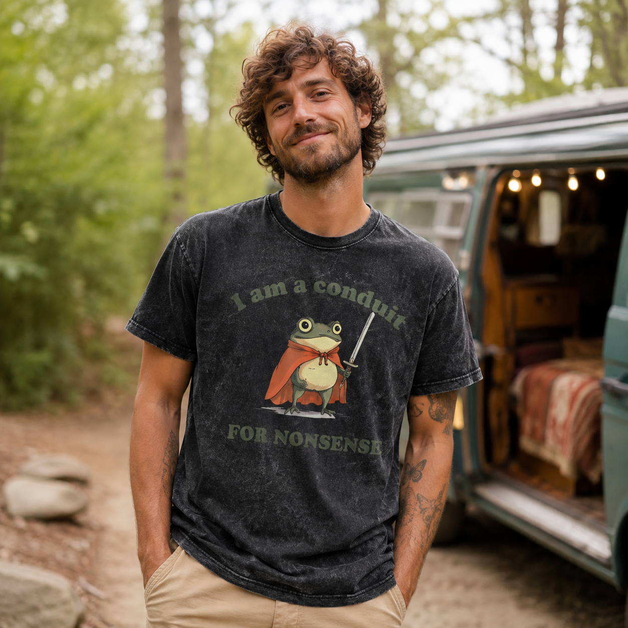 I Am A Conduit For Nonsense Washed T-Shirt