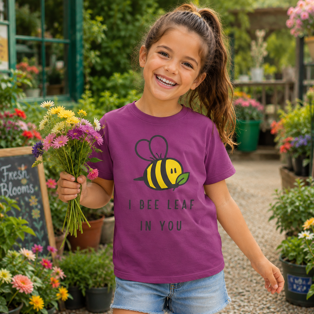 I Bee Leaf In You Kids T-Shirt