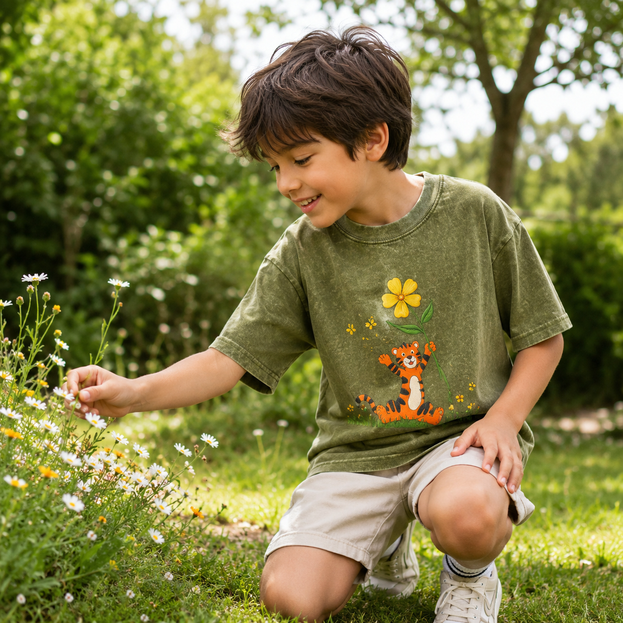 MDWTMMNA26081406 Kids Washed T-Shirt