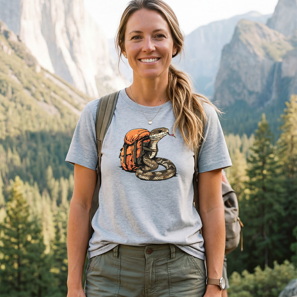 Snake Backpacker T-Shirt
