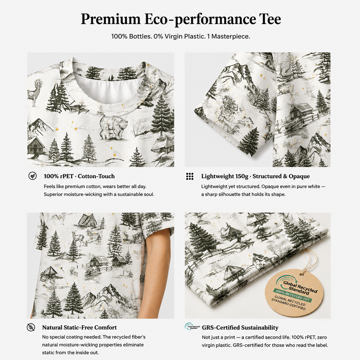 Snowy Alpine Escape Premium Eco Tee
