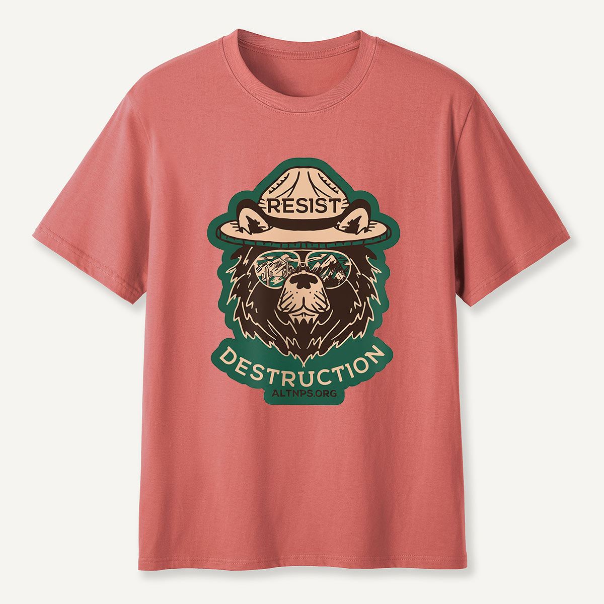 Resist Destruction Ranger Bear Activist T-Shirt