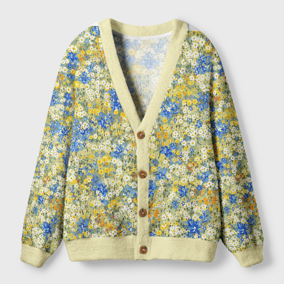 A Meadow in Full Bloom Ugly Cardigan Sweaters