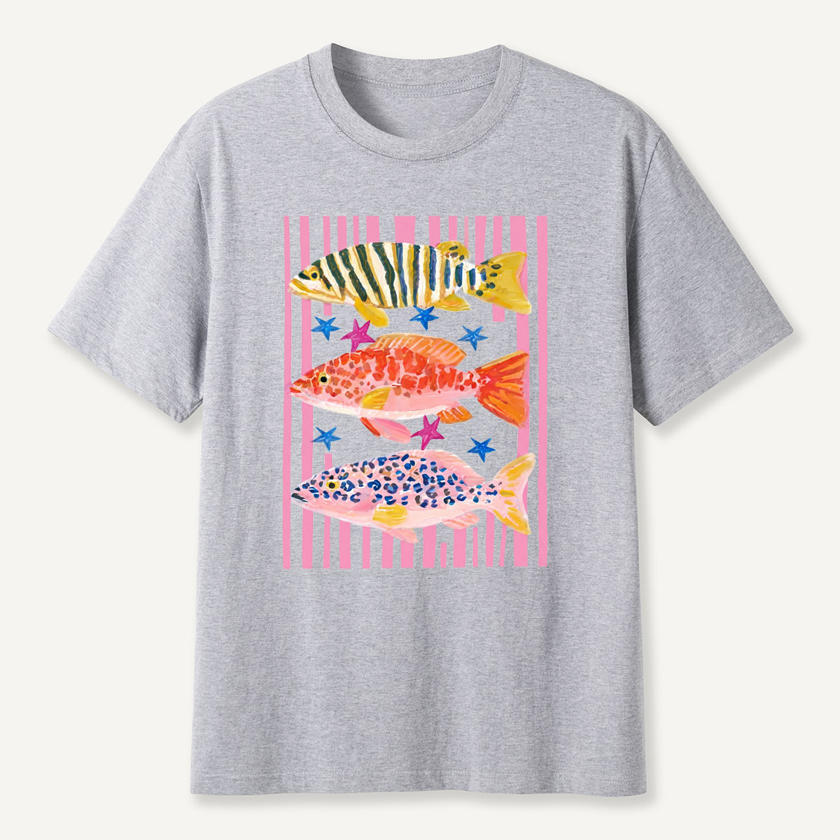 Striped Ocean Fish T-Shirt