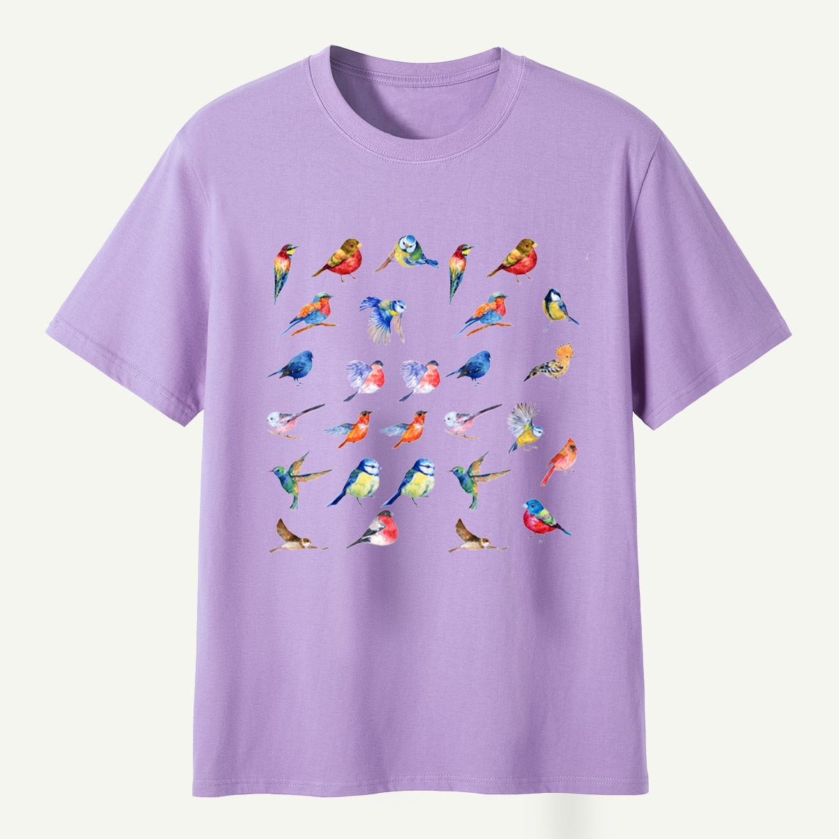 Colorful Birds Watercolor Collection T-Shirt