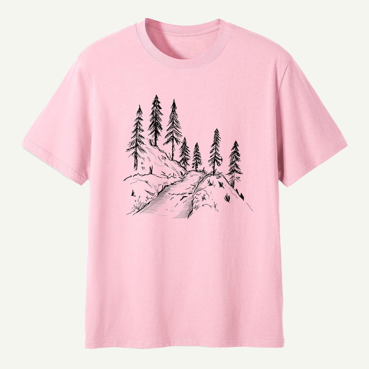 Pine Forest Ridge Sketch T-Shirt