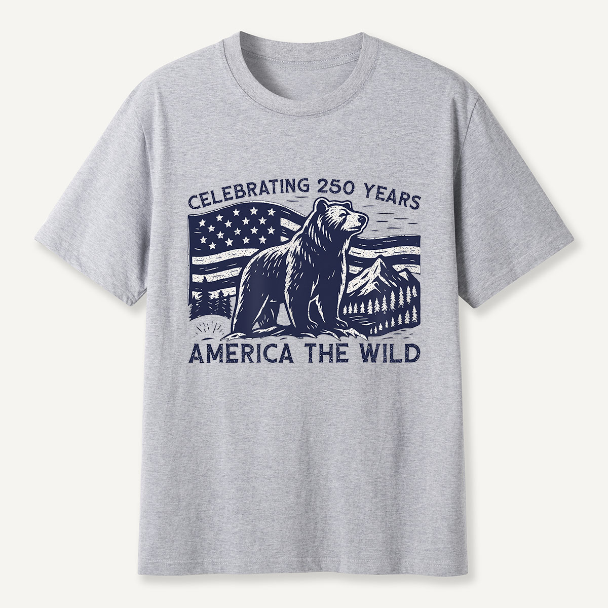America the Wild 250 Years Bear T-Shirt