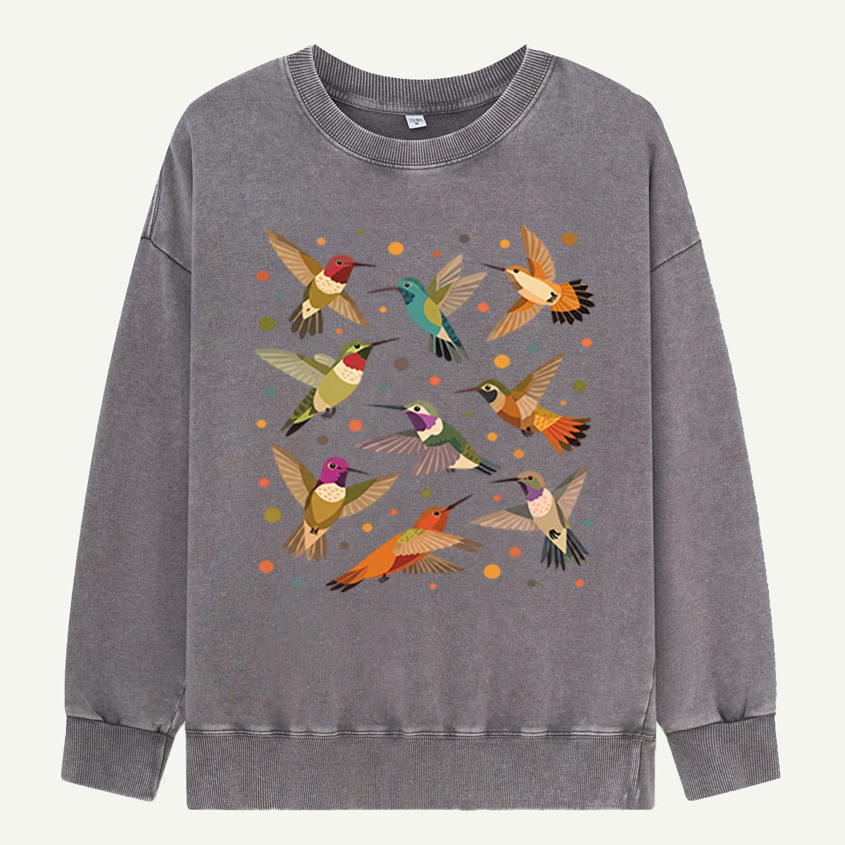 Hummingbird Hover Party Washed Sweatshirts