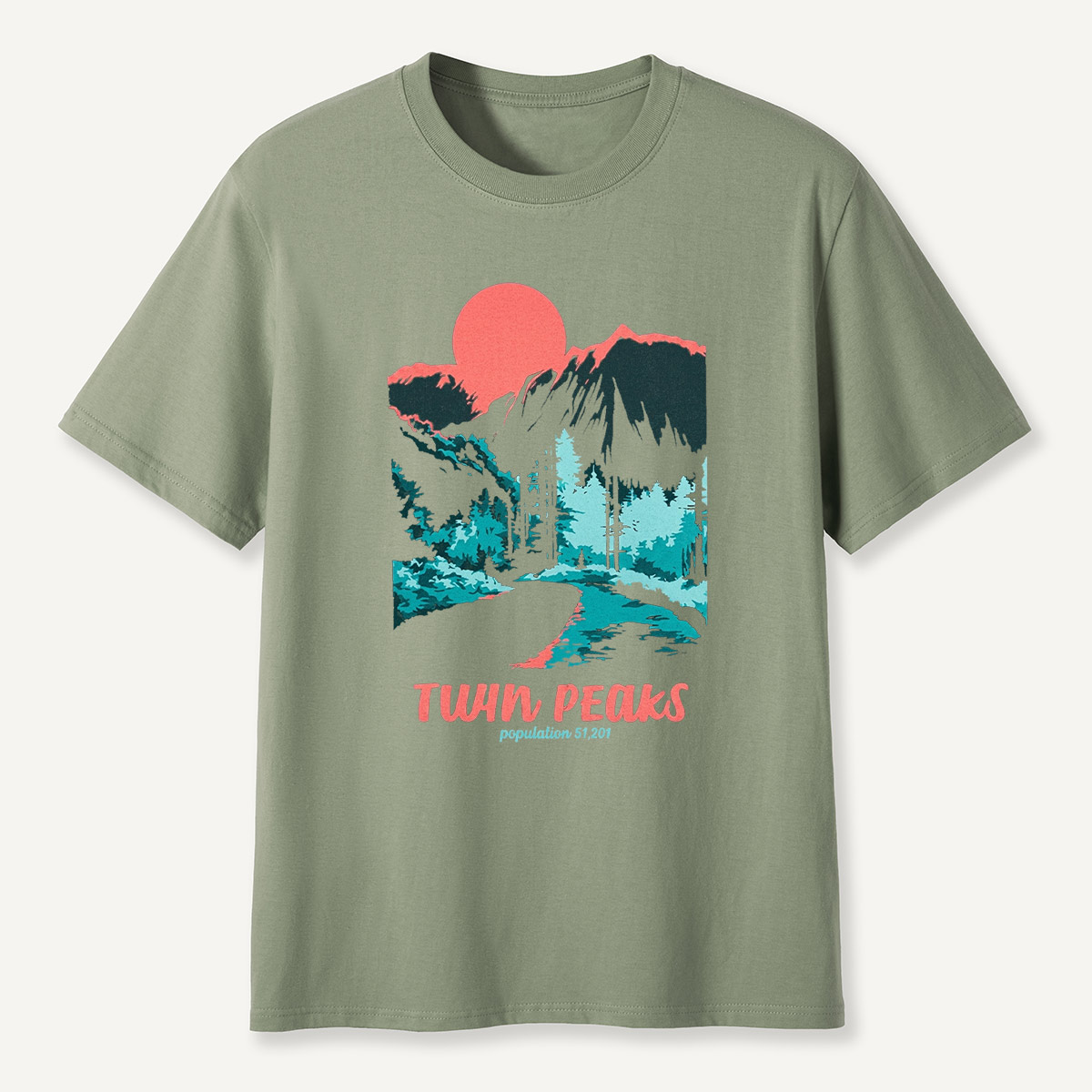 Mountain Sunset Outdoor Forest T-Shirt