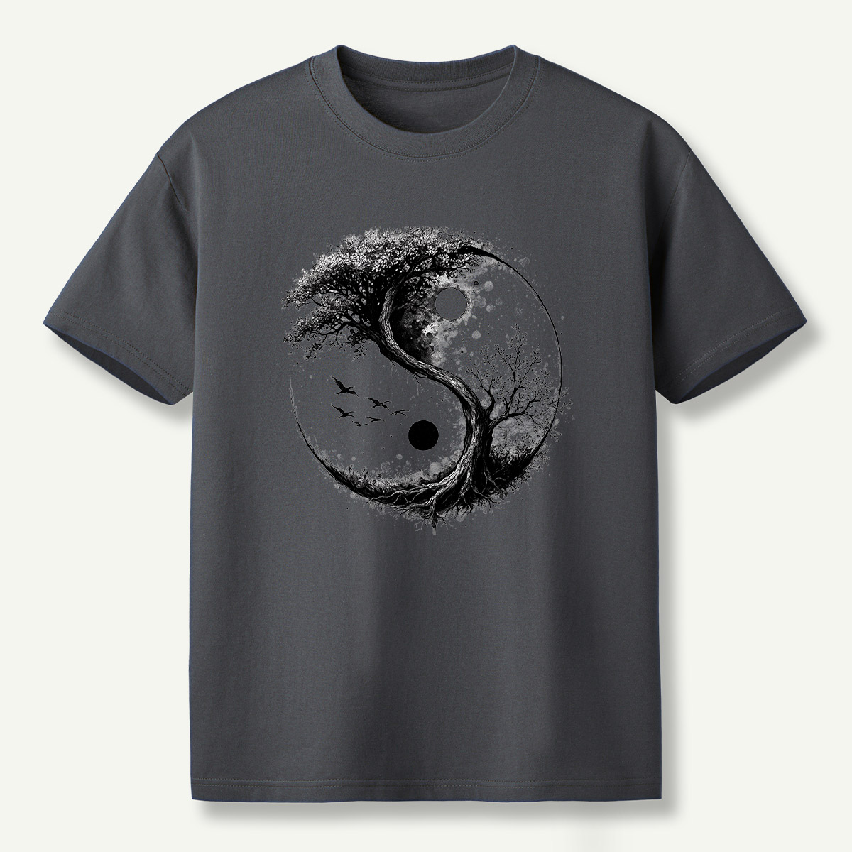 Yin Yang Tree Of Life Balance T-Shirt