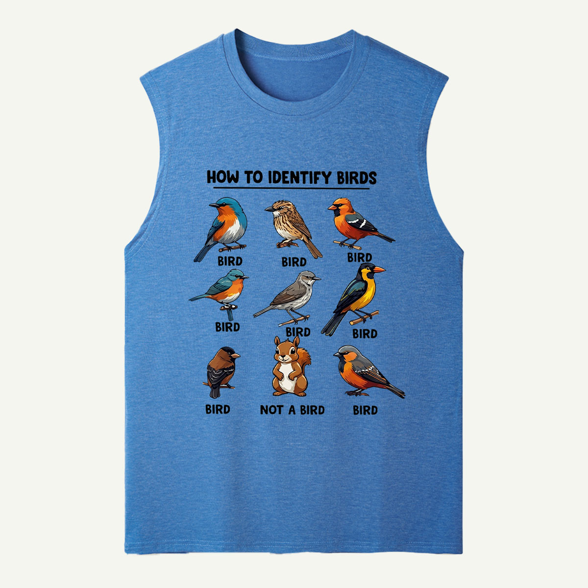 Funny Bird How to Identify Birds Tank Top
