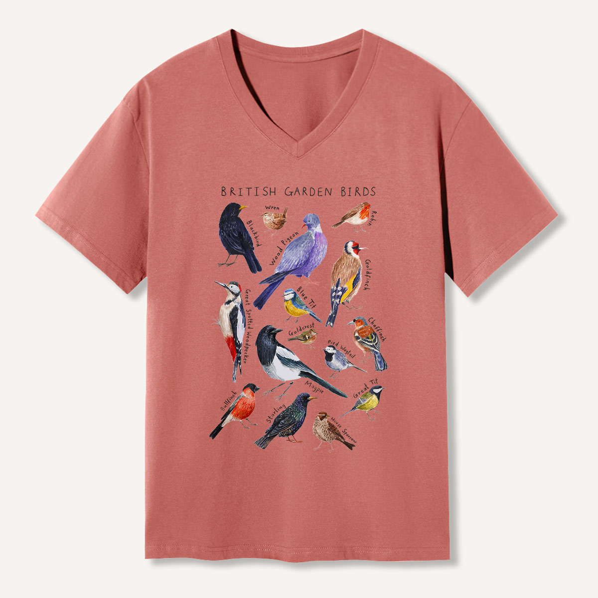 Botanical Garden Birds Wildlife Birdwatching V-neck T-Shirt