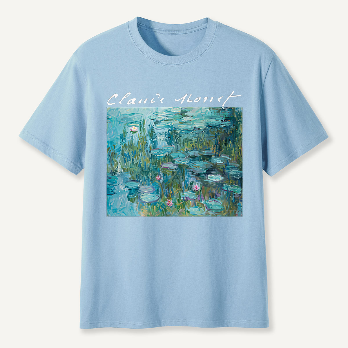 Claude Monet Water Lilies Pond Art T-Shirt