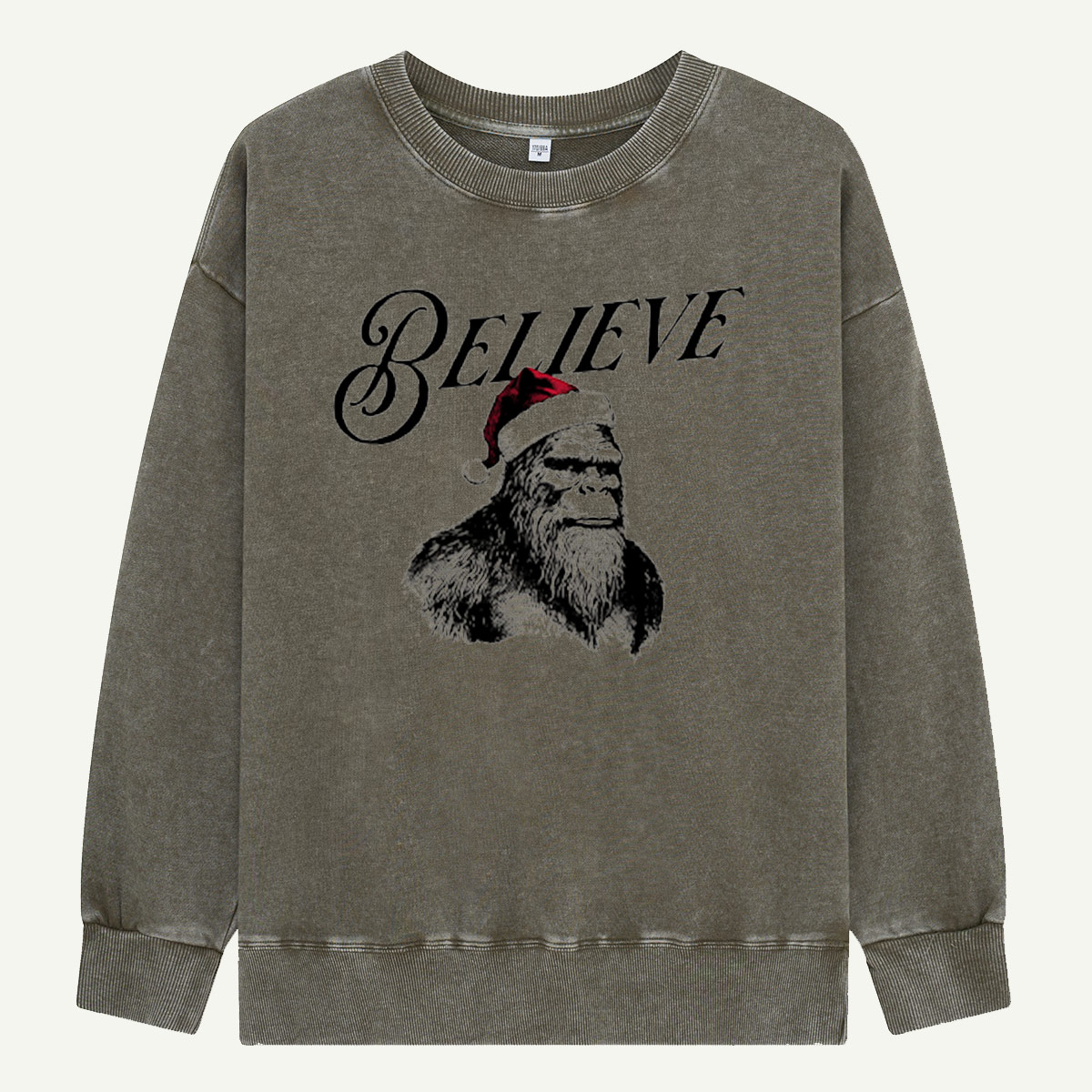 Believe Christmas Opossum Washed Sweatshirts