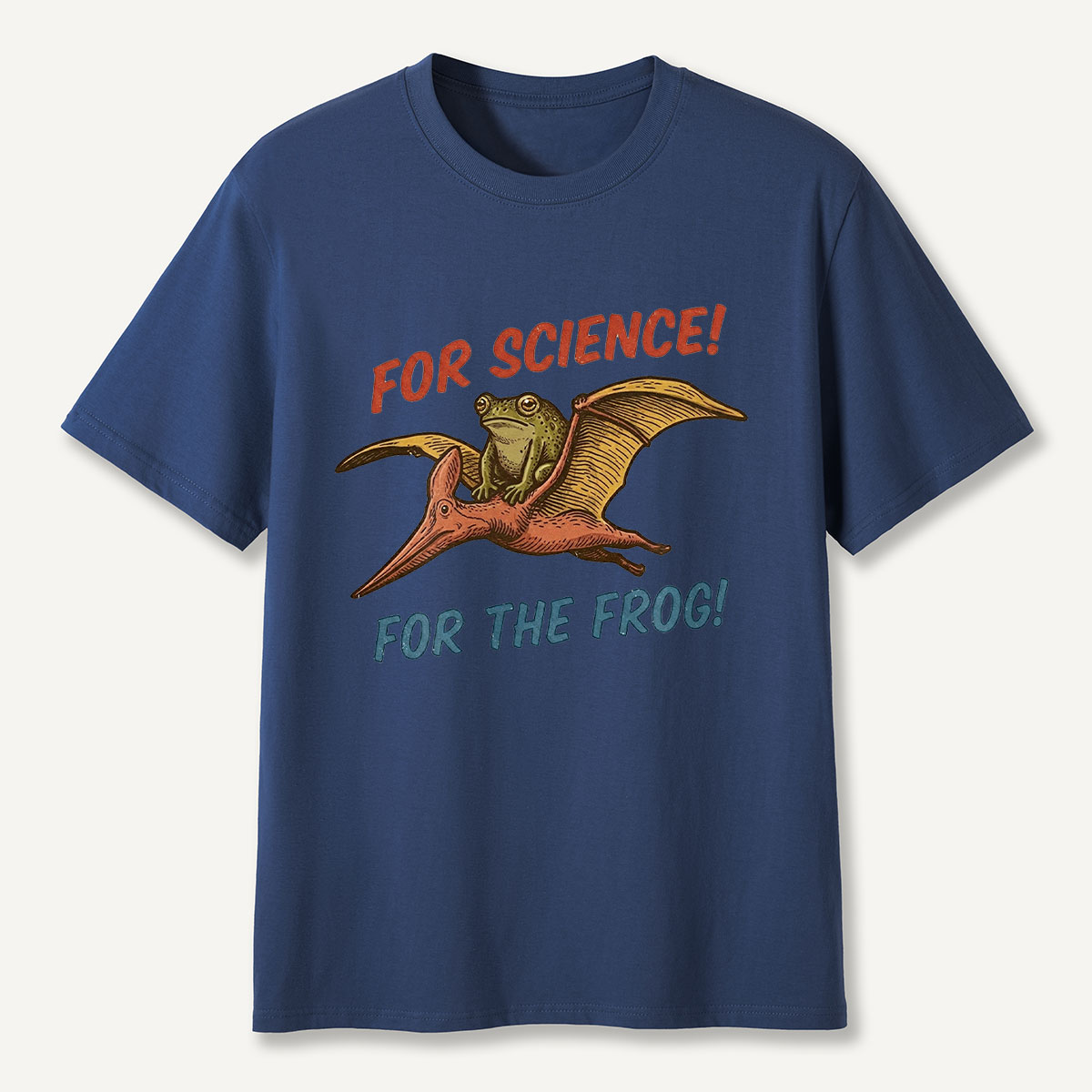 For Science Frog Riding Pterosaur T-Shirt